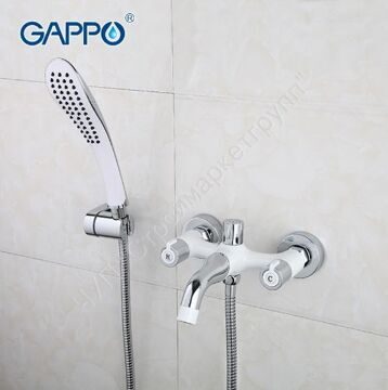 Смеситель для ванны Gappo STELLA G3249 белый/хром