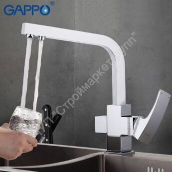 Смеситель для кухни с подключением фильтра питьевой воды Gappo G4307
