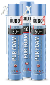 Пена полиуретановая монтажная KUPH10U30+ бытовая всесезонная KUDO HOME 30+
