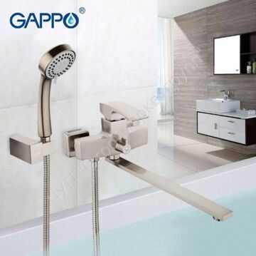 Смеситель для ванны с изливом 35 cm Gappo JACOB G2207-5 сатин