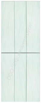 Экран-дверка Comfort Alumin 83х200 см Волна зеленая