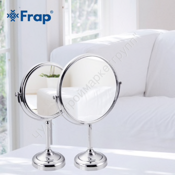 Косметическое зеркало с увеличением настольное 8" 200х200 mm Frap F6208