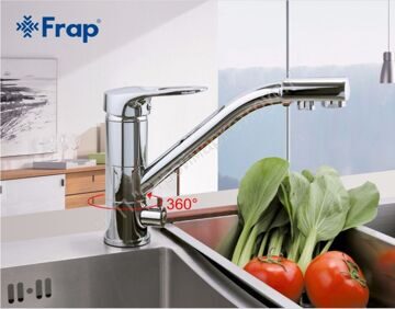 Смеситель для кухни с подключением фильтра питьевой воды Frap F4304