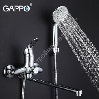 Смеситель для ванны с изливом 35 cm Gappo FABIO G2238