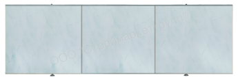 Экран под ванну Comfort Alumin 1,5х0,5м Олимп голубой
