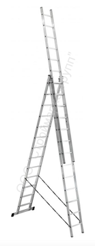 Алюминиевая 3-секционная лестница Уфук 3х13 ступеней 411313