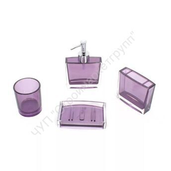 Набор аксессуаров для ванной комнаты Frap F302-3 фиолетовый