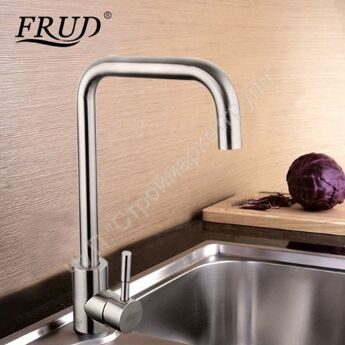 Смеситель для кухни из нержавеющей стали Frud R40052