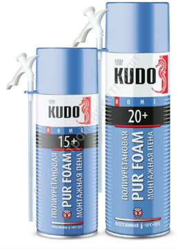 Пена полиуретановая монтажная KUPH06U20+ бытовая всесезонная KUDO HOME 20+ 650 мл