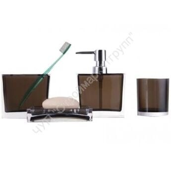 Набор аксессуаров для ванной комнаты Frap F302-2 коричневый