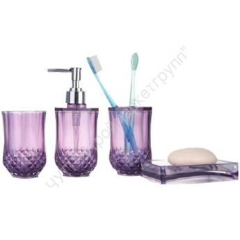 Набор аксессуаров для ванной комнаты Frap F303-3 фиолетовый