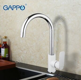 Смеситель для кухни Gappo NOAR G4048 белый/хром