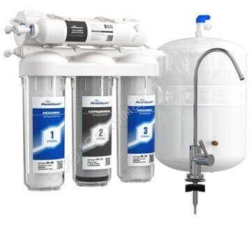АБФ-ОСМО-5 система очистки воды под кухонную мойку с краном, 5 ступеней очистки
