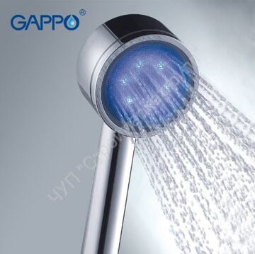 Душевая лейка с LED-подсветкой 1 режим Gappo G21