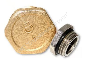 Пробка Ду 15 с уплотнительным кольцом НР Цветлит ZW50065