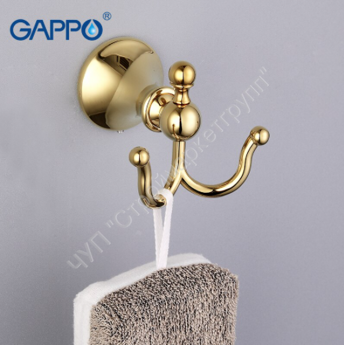 Крючок двойной Gappo G1405 золото