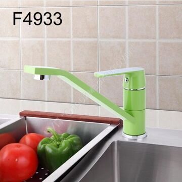 Смеситель для кухни Frap F4933 зеленый/хром