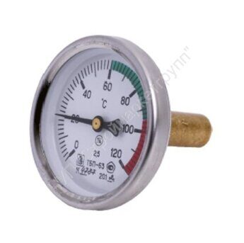 Термометр биметаллич ТБП-Т 160С Дк 100 L=50 осевой ЗТП
