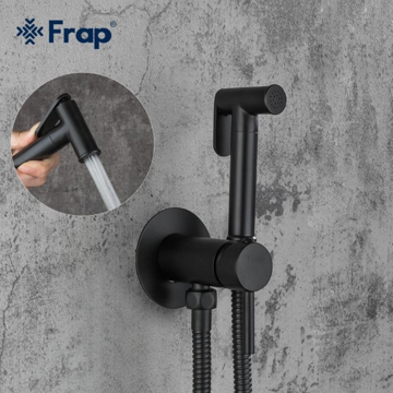 Гигиенический душ со смесителем Frap F7505-6 черный
