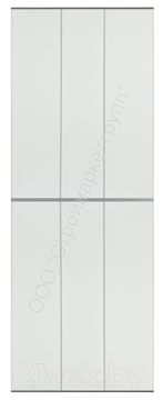 Экран-дверка Comfort Alumin 73х200 см Белый матовый