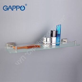 Полка стеклянная 500х110 mm Gappo G1707 сатин